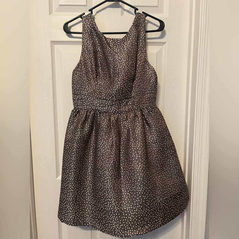 Filtre Dress in Brown and Gold